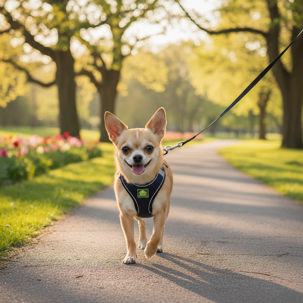CozyStep™ Reflective Mesh Harness + Leash Set