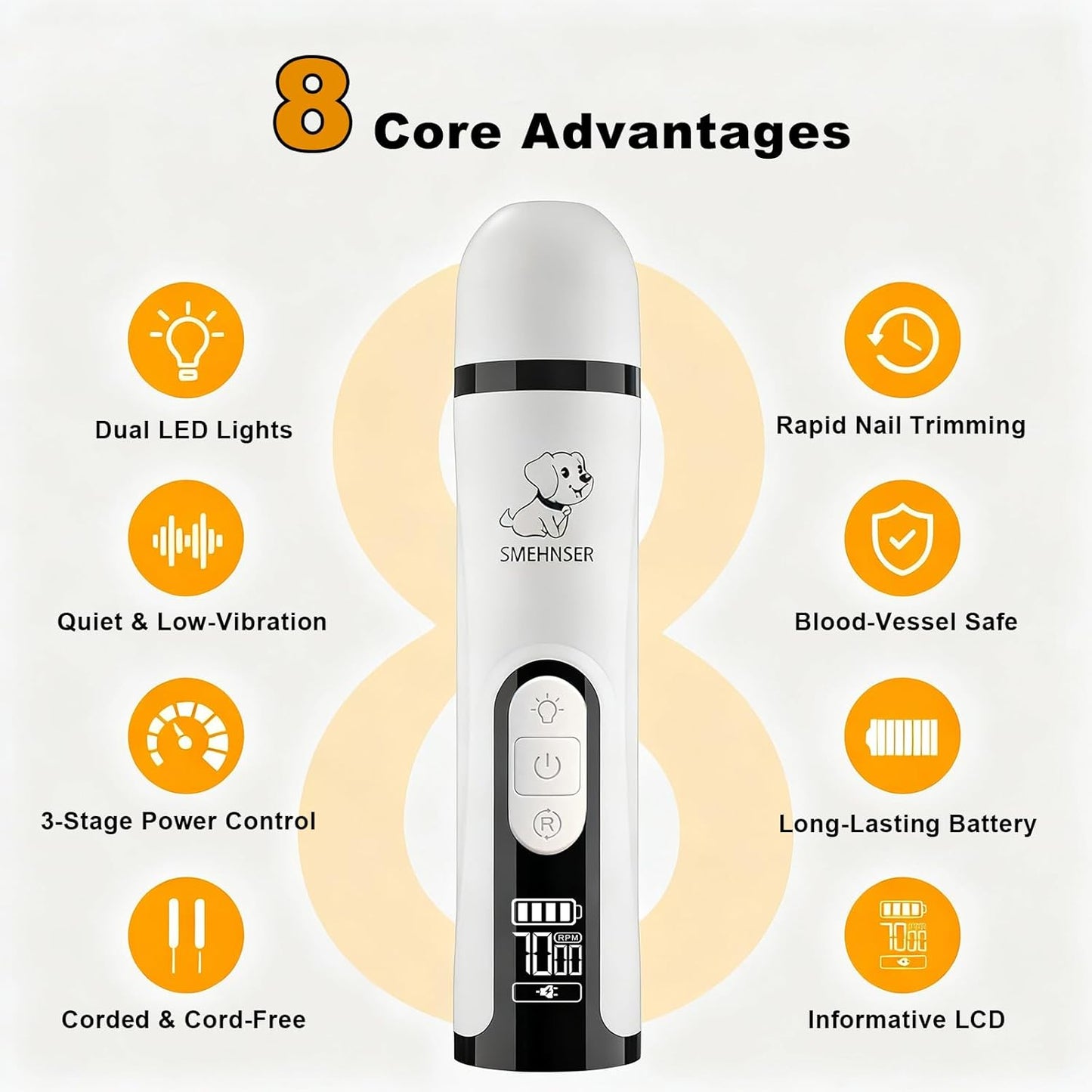 SmartPaws LED Nail Grinder
