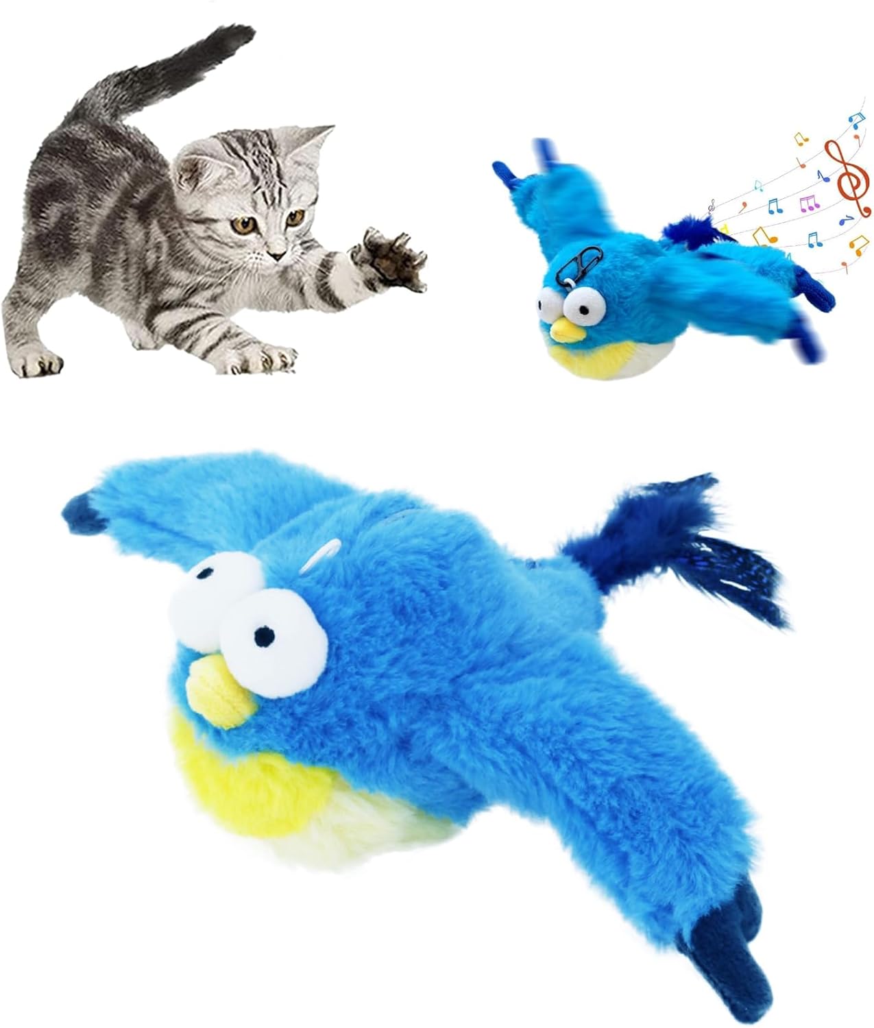 Plush Pals – Interactive Cat & Dog Toys (Flapping + Chirping)