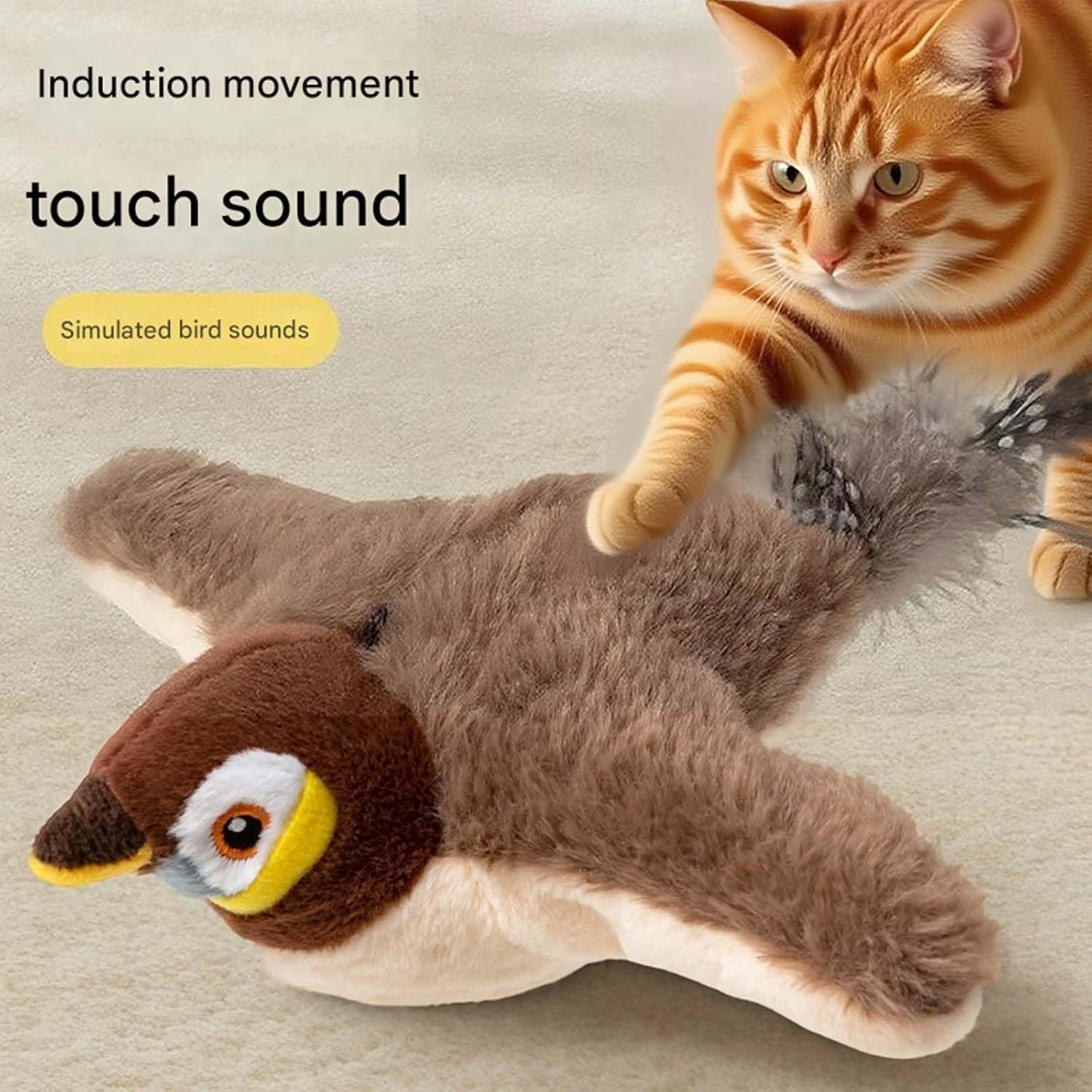 Plush Pals – Interactive Cat & Dog Toys (Flapping + Chirping)