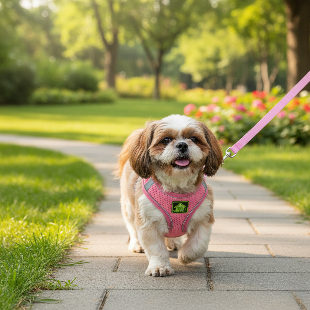 CozyStep™ Reflective Mesh Harness + Leash Set