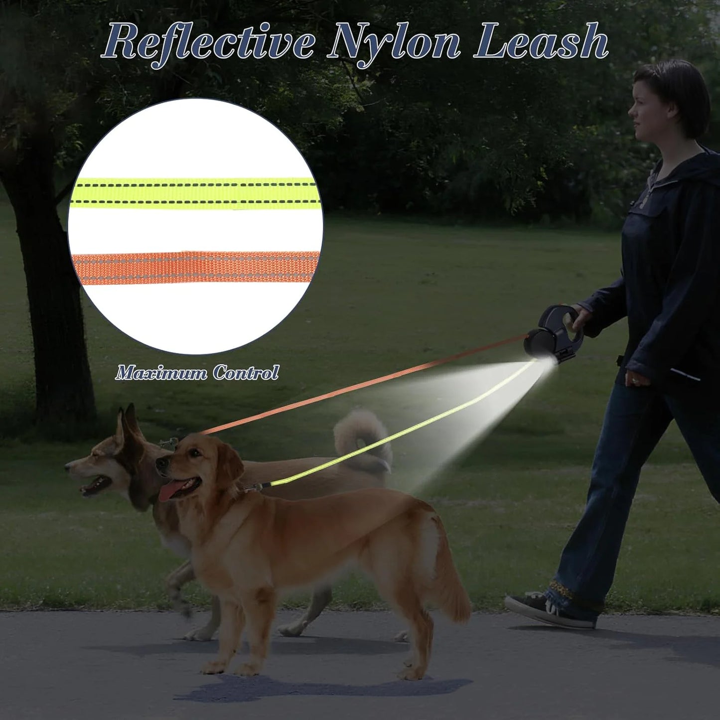 Secure Duo Night-Light Leash-Fast Shipping