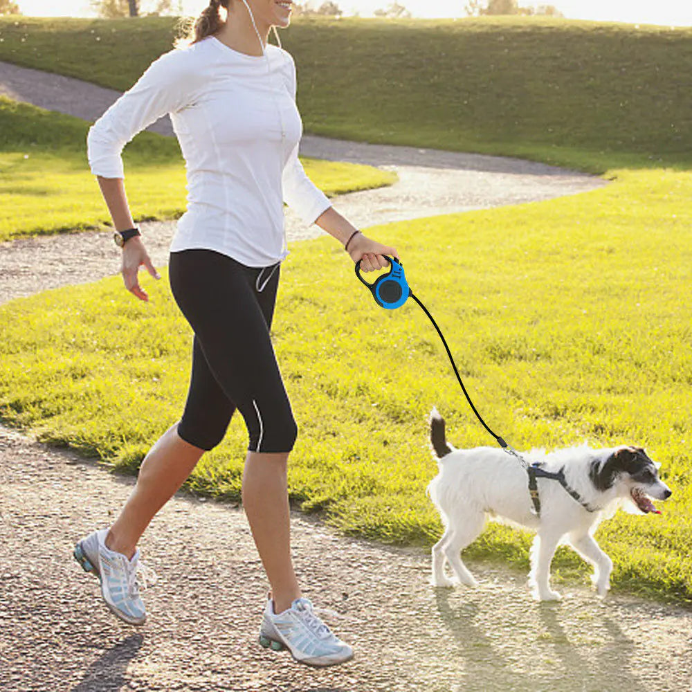 Quick-Retract 16.5FT Dog Walking Leash: Fast Shipping US