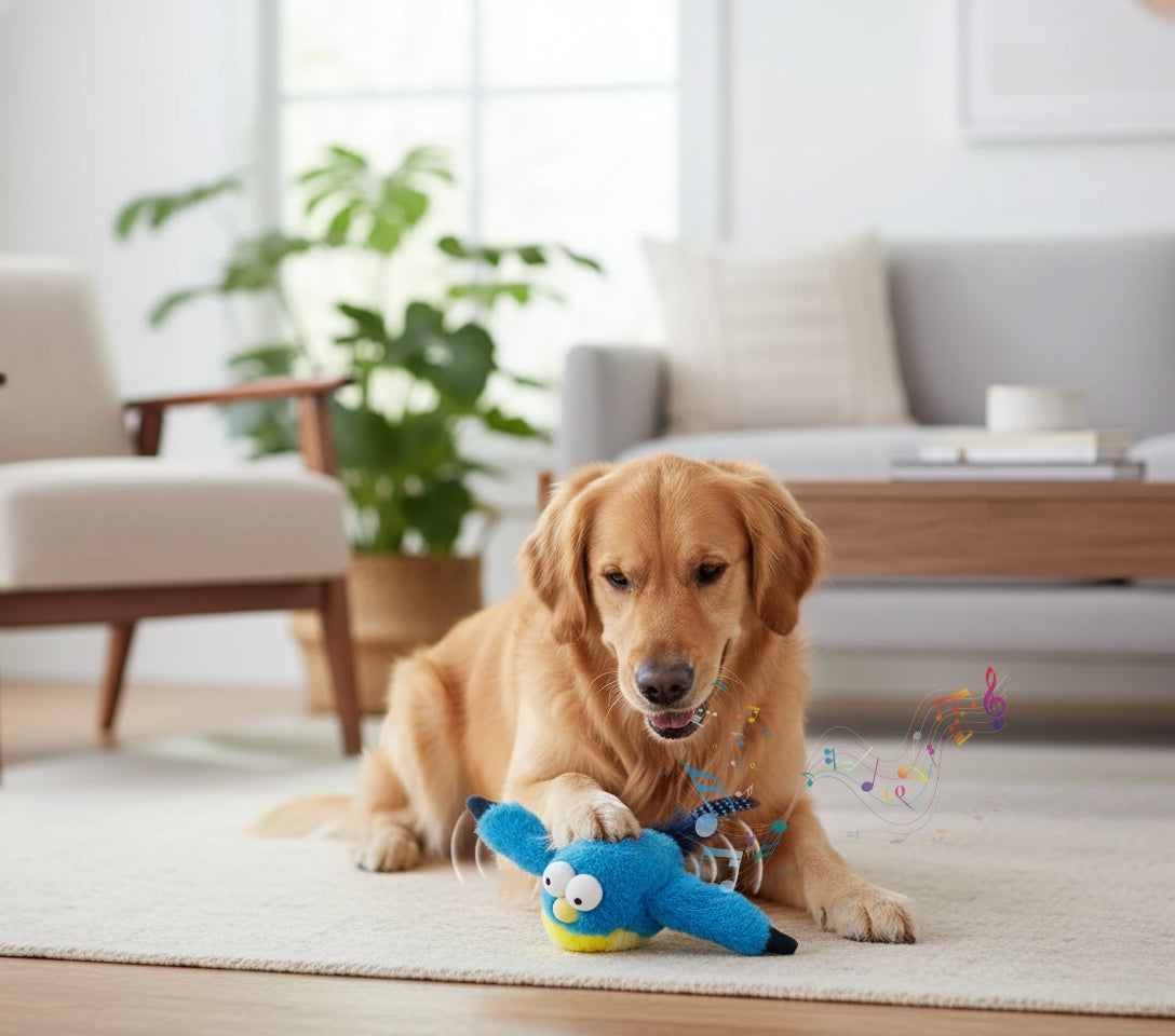 Plush Pals – Interactive Cat & Dog Toys (Flapping + Chirping)