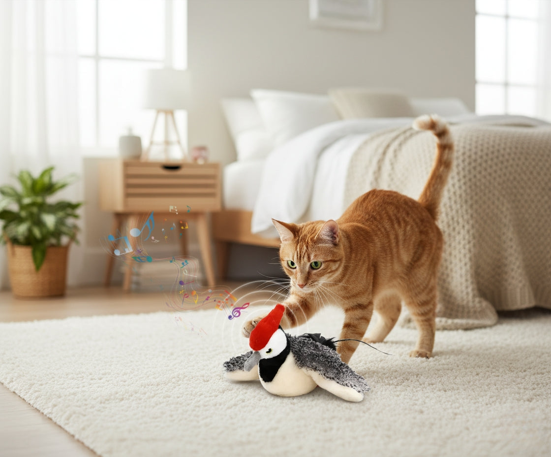 Plush Pals – Interactive Cat & Dog Toys (Flapping + Chirping)