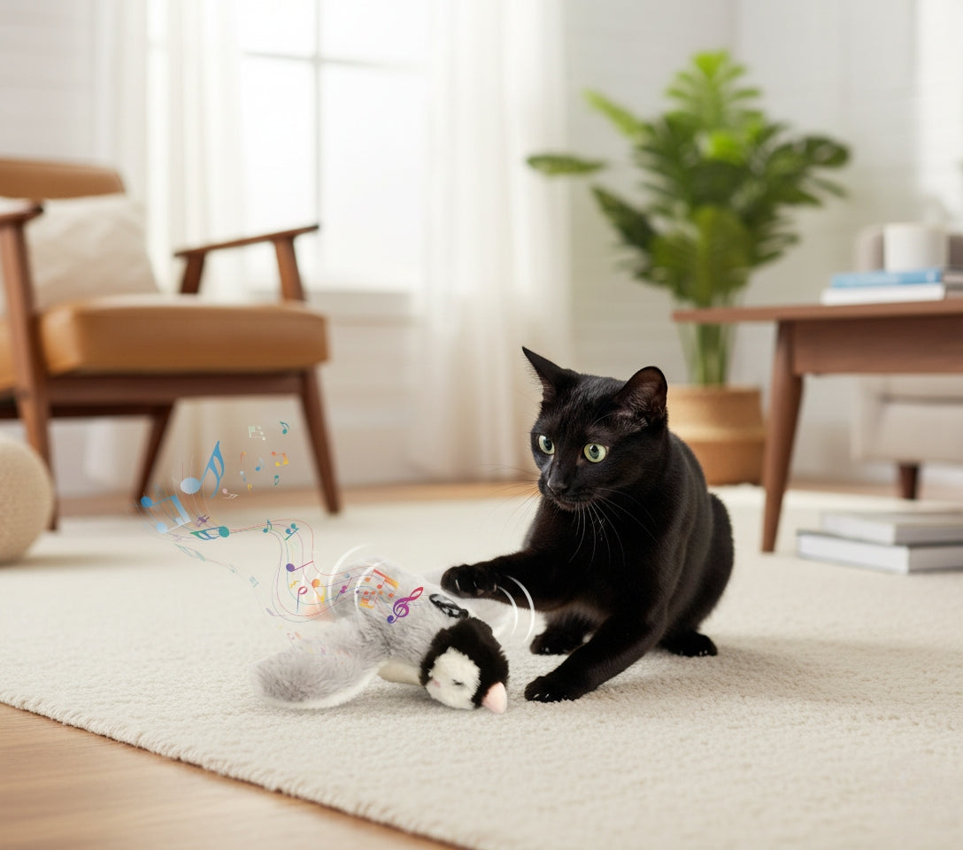Plush Pals – Interactive Cat & Dog Toys (Flapping + Chirping)