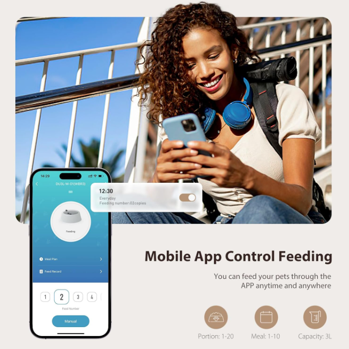 PetPal Wi-Fi Smart Feeder 3L-Fast Shipping
