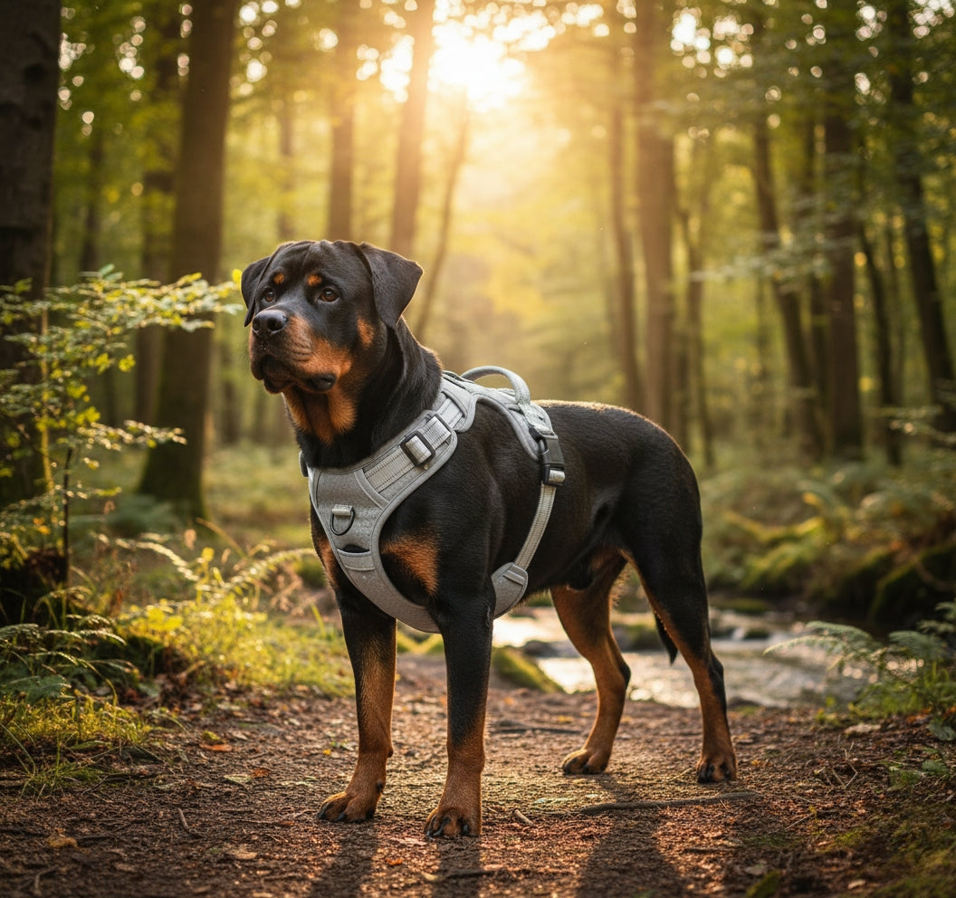SafeStride™ Reflective No-Pull Harness + Leash Set