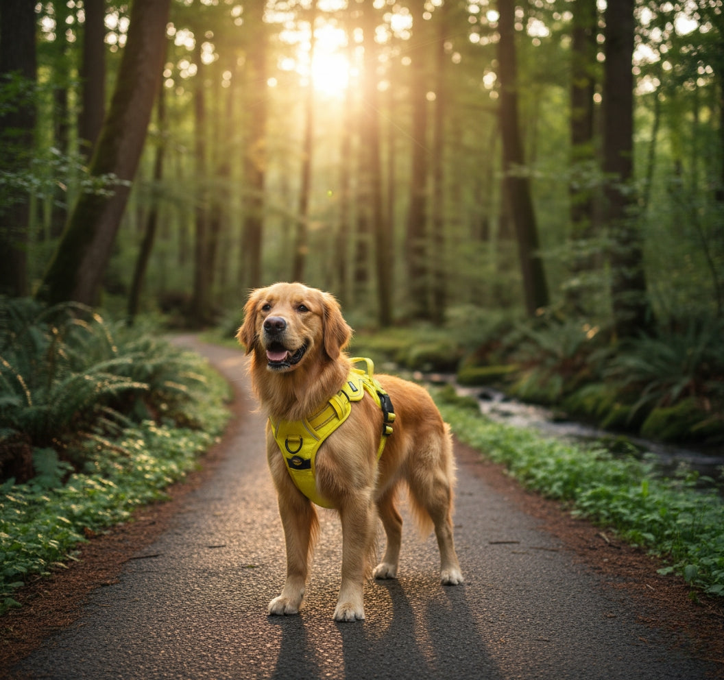 SafeStride™ Reflective No-Pull Harness + Leash Set