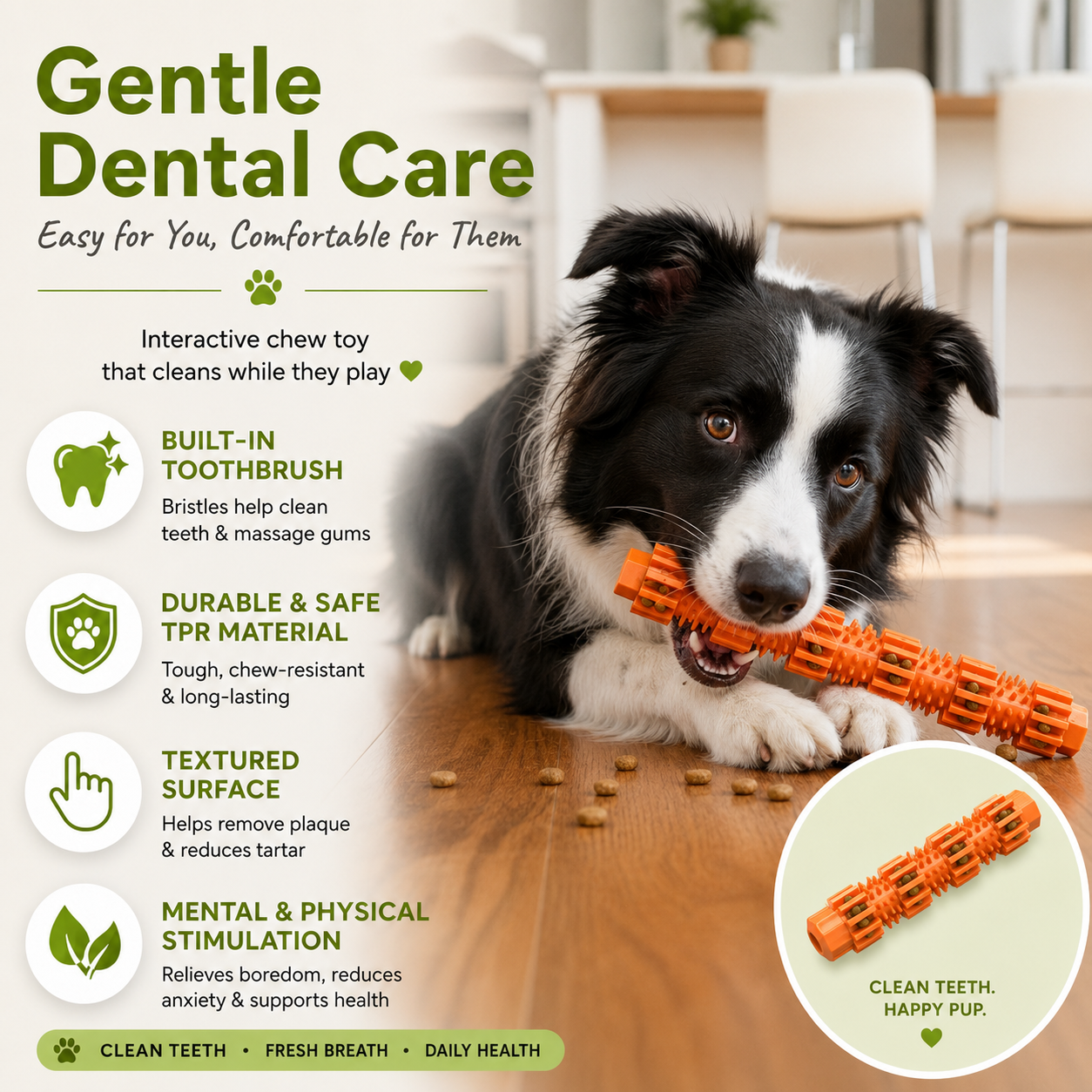 CleanChew Pro- Interactive Dental Chew Toy