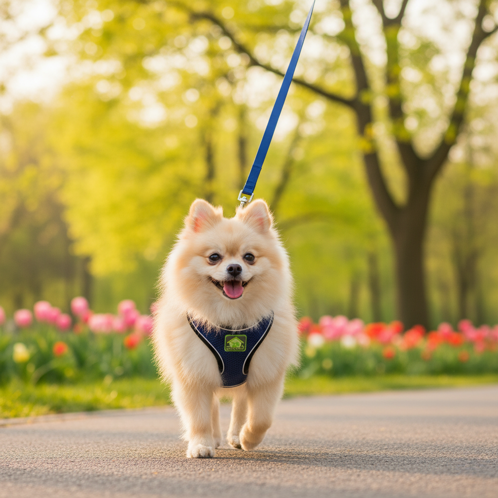 CozyStep™ Reflective Mesh Harness + Leash Set