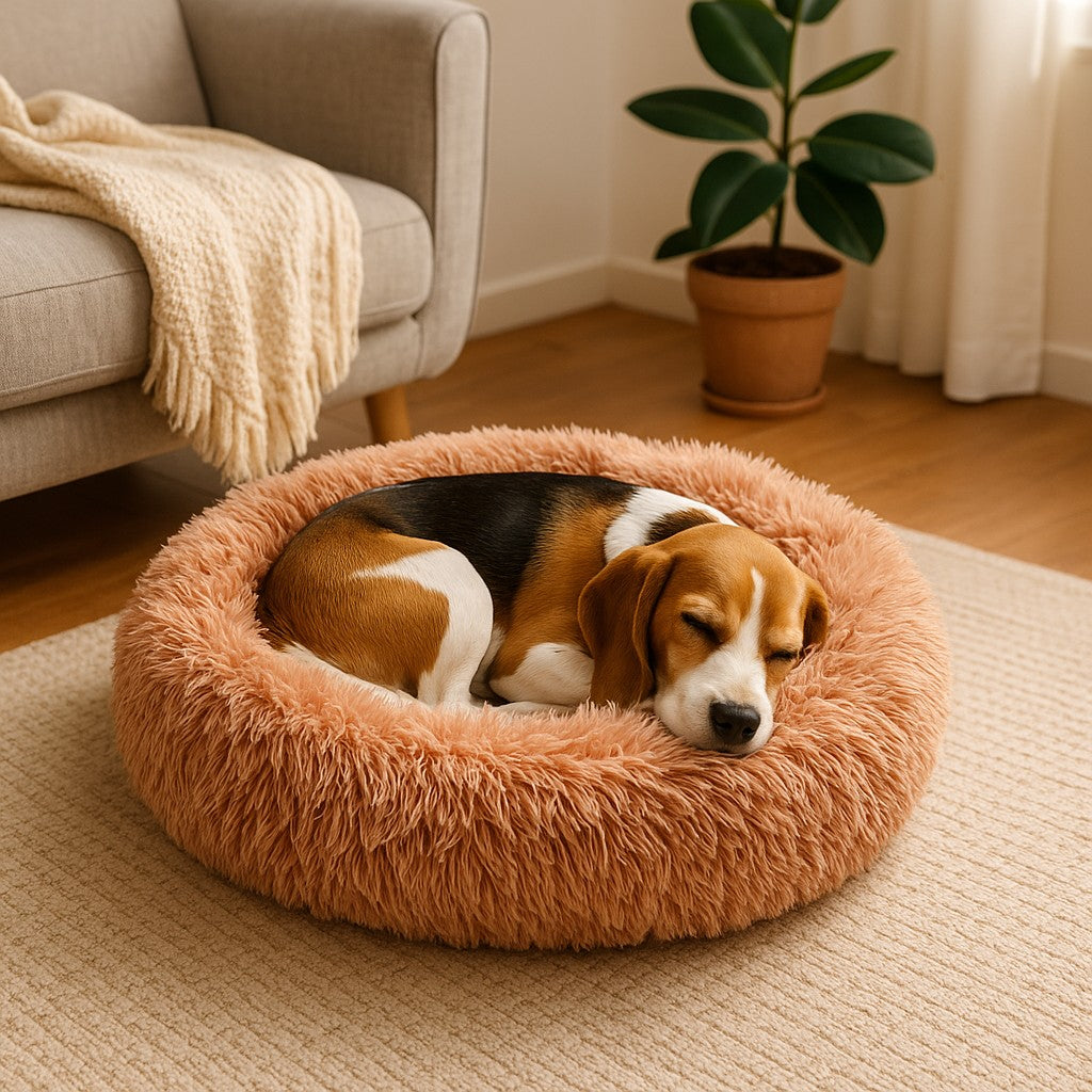 Super Soft Donut Pet Bed - Round Comfort Nest