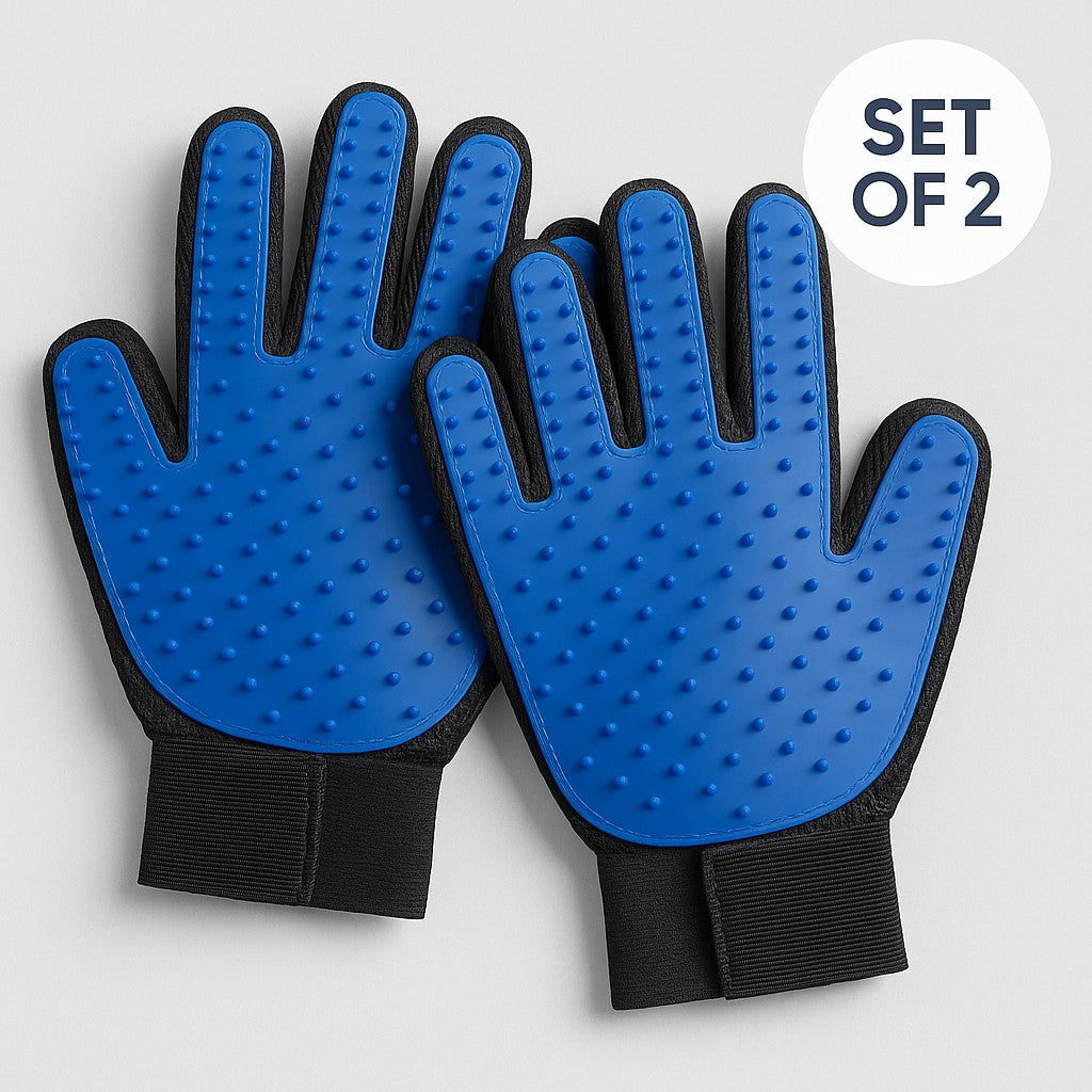 Gentle Pet Grooming Gloves- Fast US Shipping