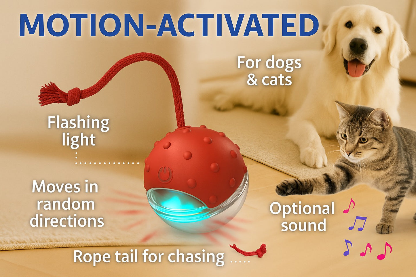 RoboChase Pet Toy Ball