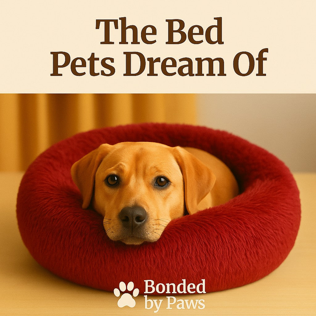Super Soft Donut Pet Bed - Round Comfort Nest