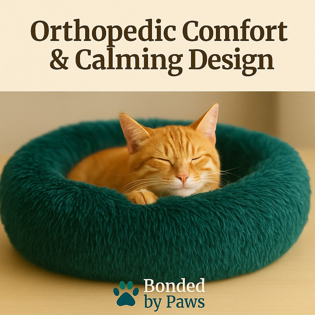 Super Soft Donut Pet Bed - Round Comfort Nest