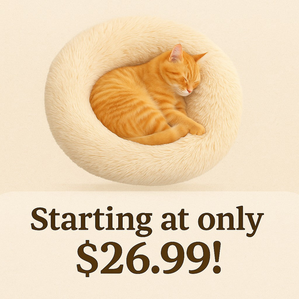 Super Soft Donut Pet Bed - Round Comfort Nest
