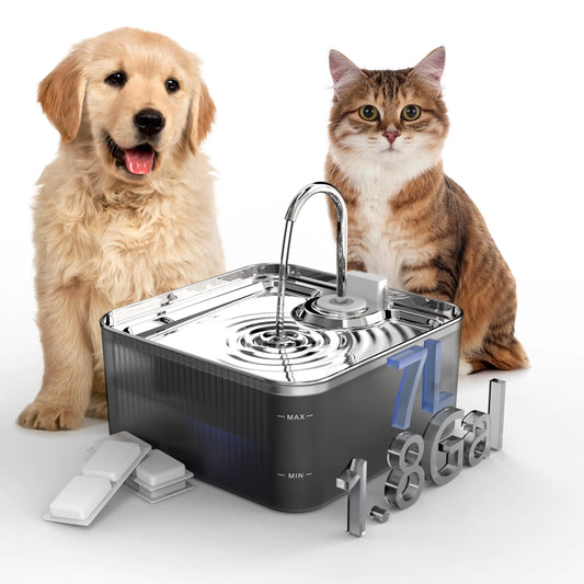 Pure-Flow Pro: 7L Pet Fountain: Fast US Shipping Only