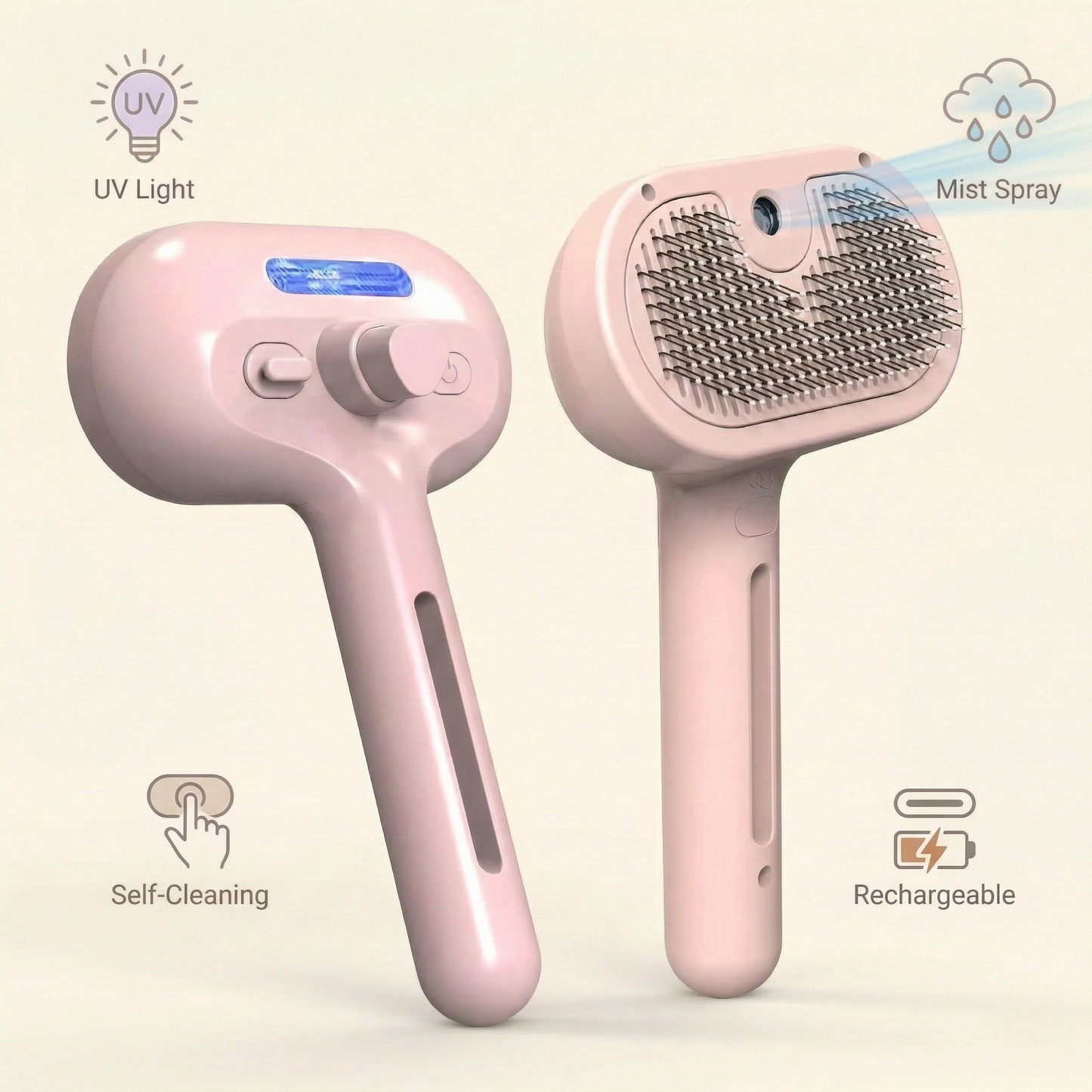 CalmCoat™ 4-in-1 Mist Grooming Brush