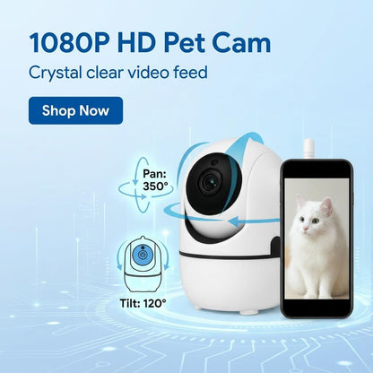 HomeSafe Pet Cam- 1080P WiFi- Fast US Shipping!