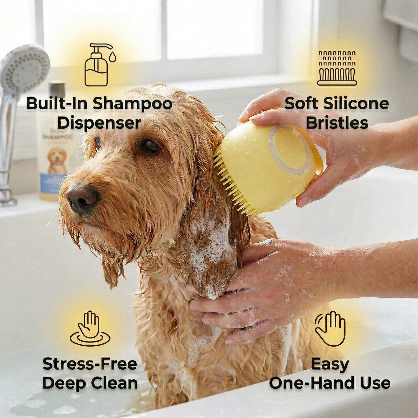 Soothe & Suds™  Pet Bath Brush