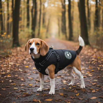 Waterproof Dog Jacket With Harness: Small–Medium Breed Fit