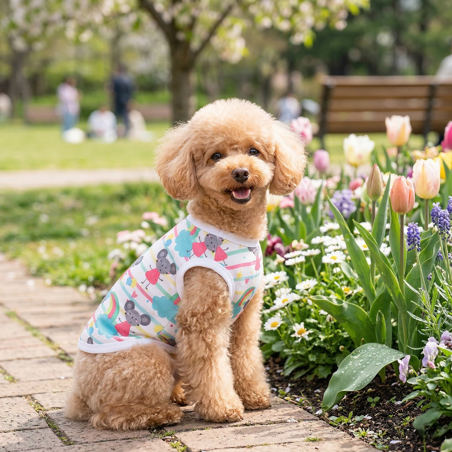 SunnyPaws™ Spring Tee – Small Dog & Cat Shirt