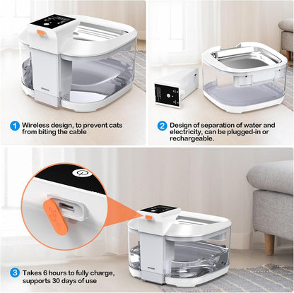 HydroPaws Wireless Pet Fountain- 4.5L Stainless Steel (Fast US Shipping ONLY)