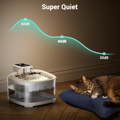 HydroPaws Wireless Pet Fountain- 4.5L Stainless Steel (Fast US Shipping ONLY)