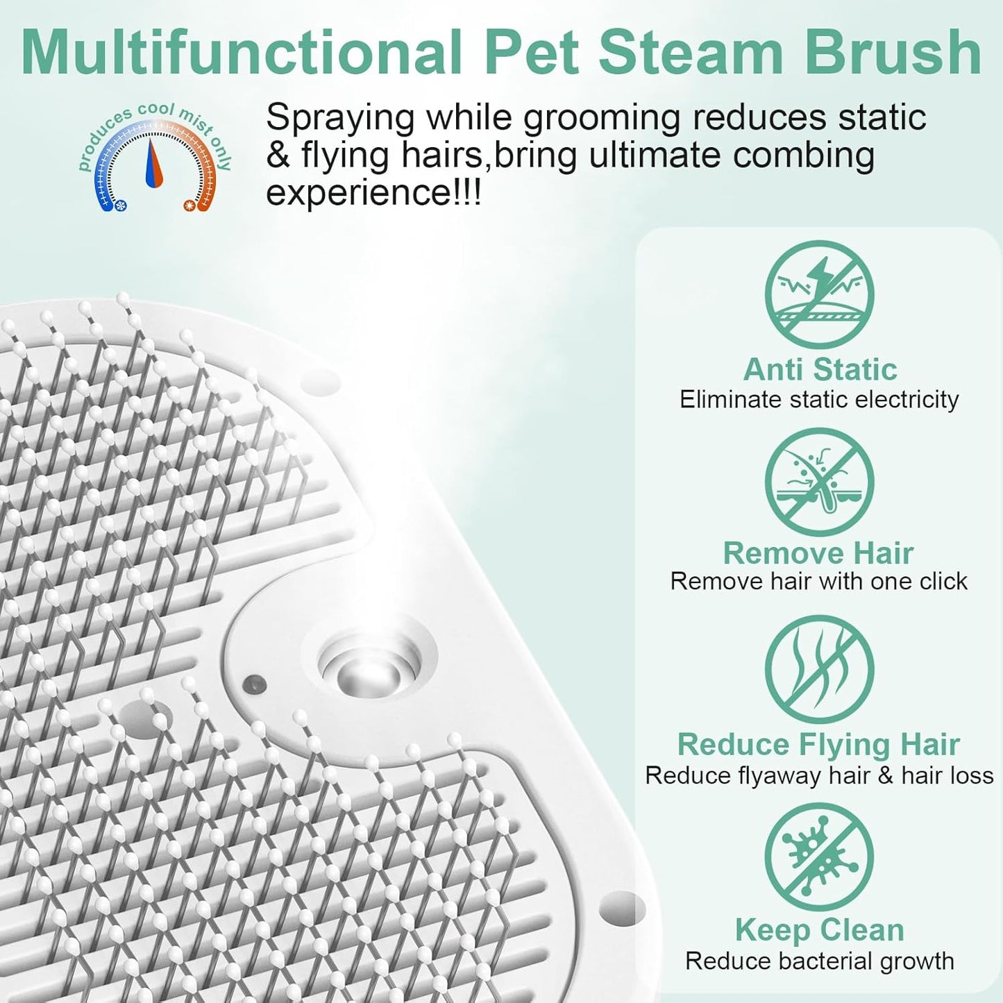 CalmCoat™ 4-in-1 Mist Grooming Brush
