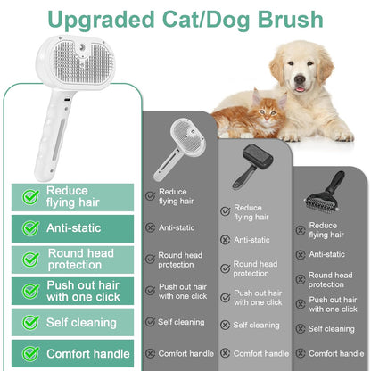 CalmCoat™ 4-in-1 Mist Grooming Brush