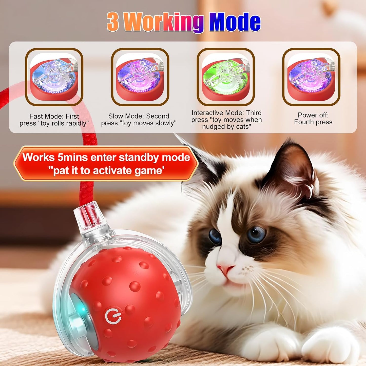 RoboChase Pet Toy Ball