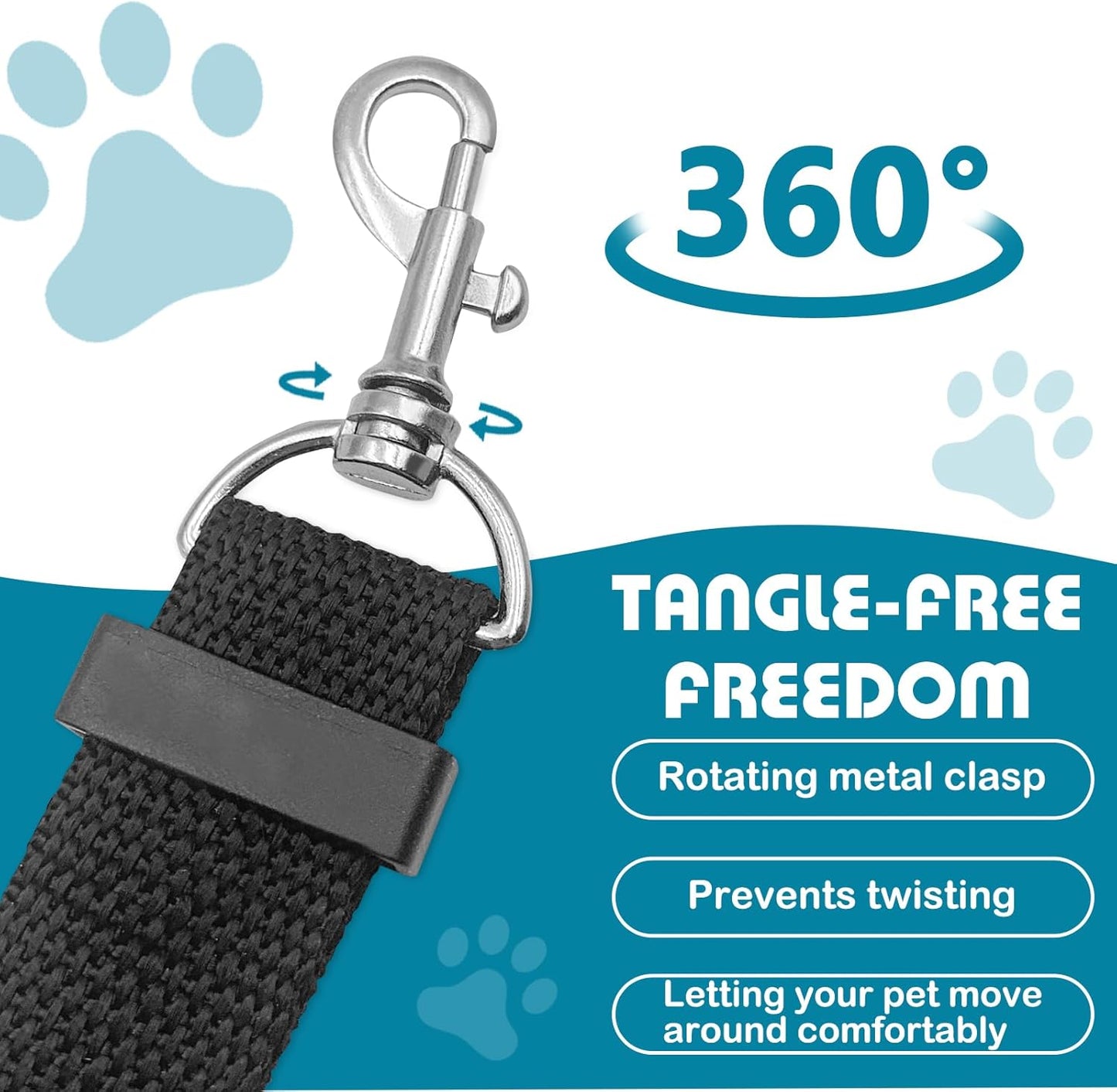 SafeRide™ Dog Seatbelt Tether (2-Pack)