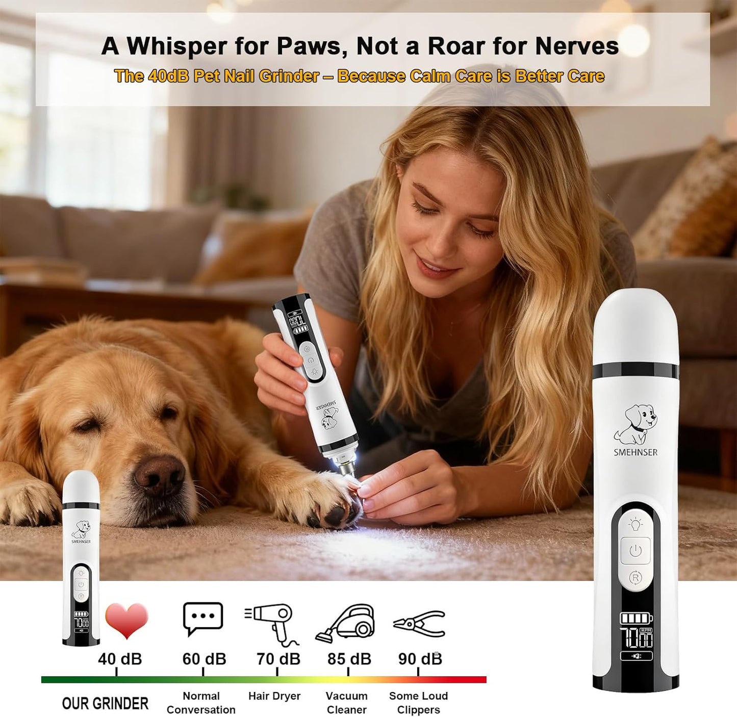 SmartPaws LED Nail Grinder