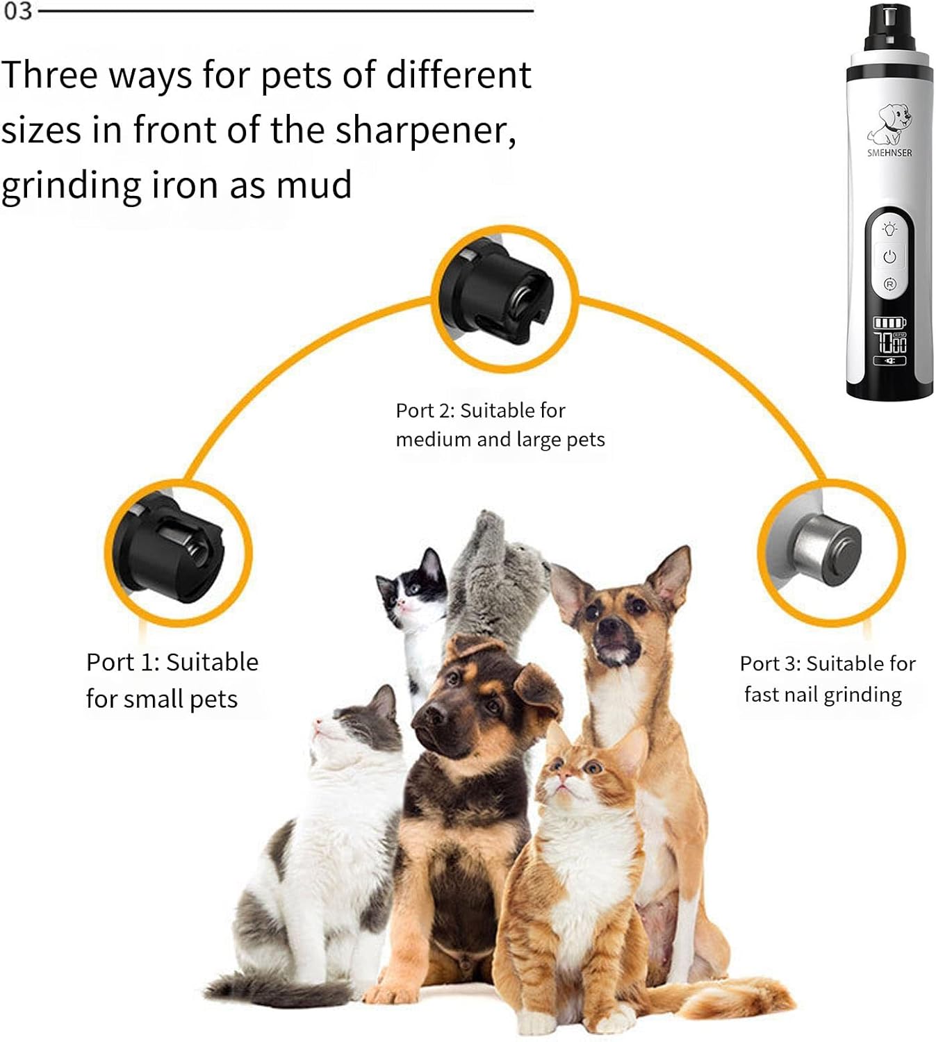 SmartPaws LED Nail Grinder