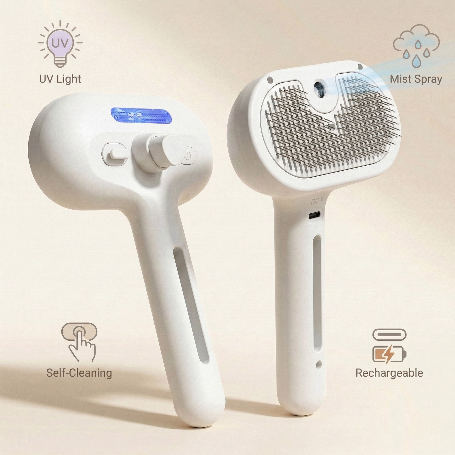 CalmCoat™ 4-in-1 Mist Grooming Brush