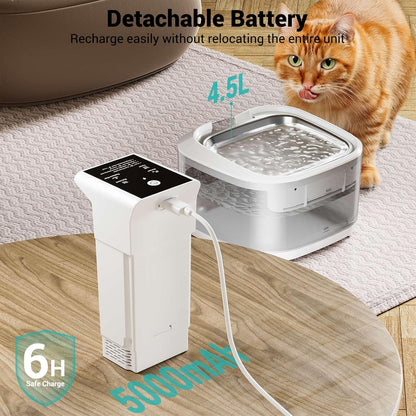 HydroPaws Wireless Pet Fountain- 4.5L Stainless Steel (Fast US Shipping ONLY)
