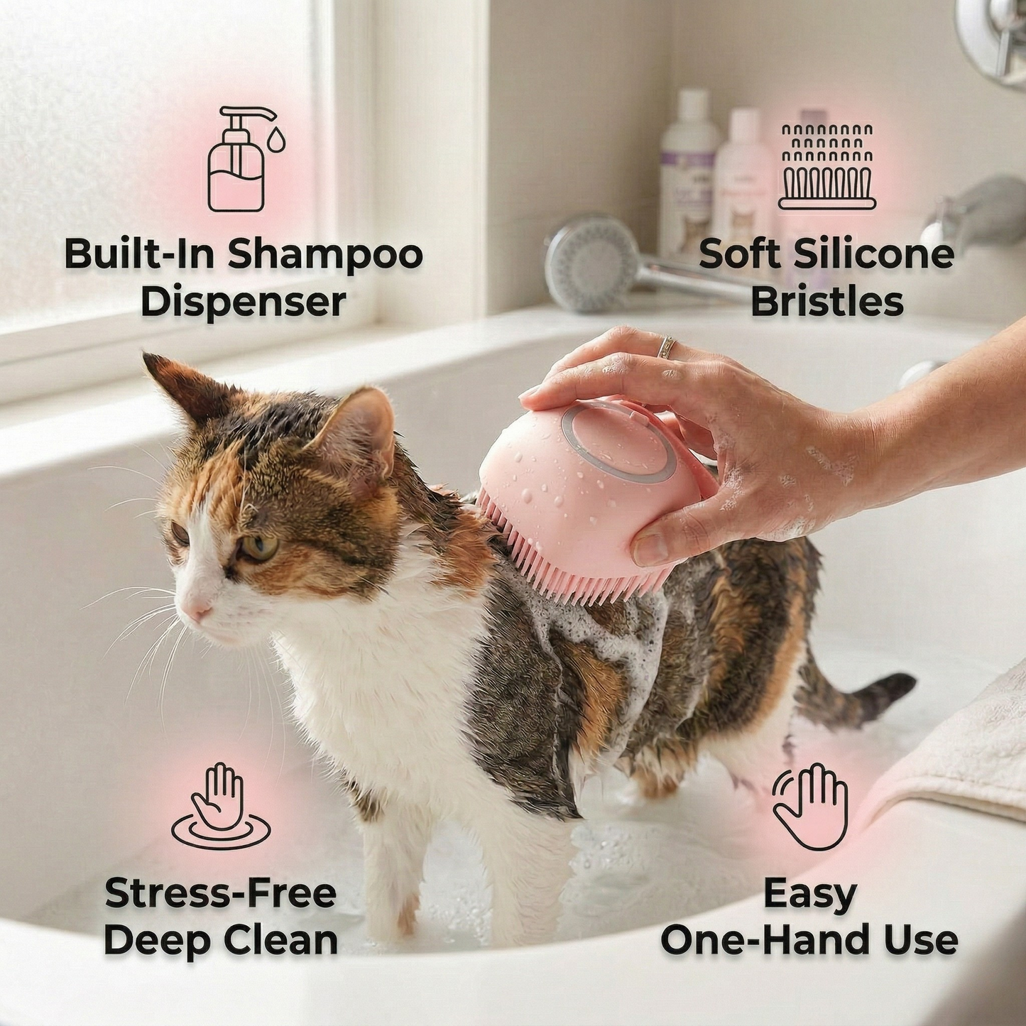 Soothe & Suds™  Pet Bath Brush