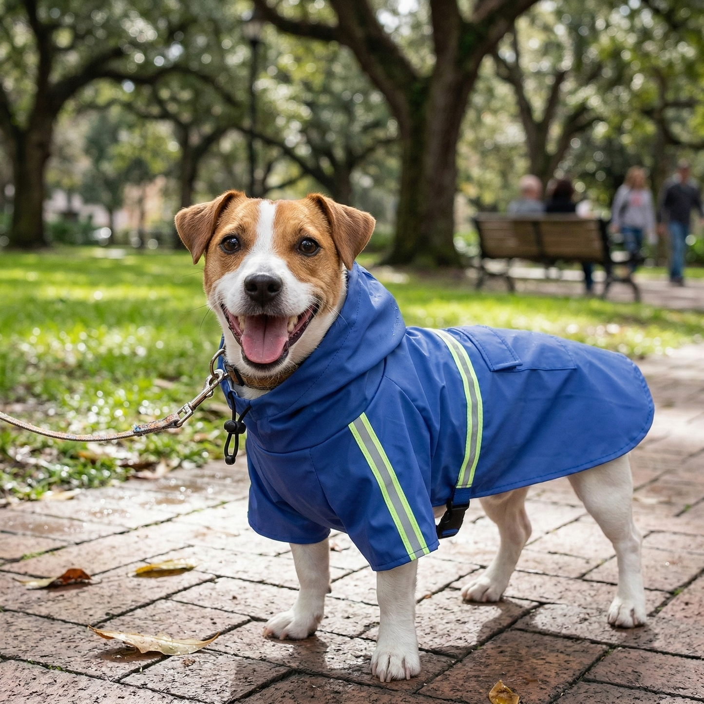 PuddlePaw™ Waterproof Dog Rain Jacket: Small–Medium Breed Fit