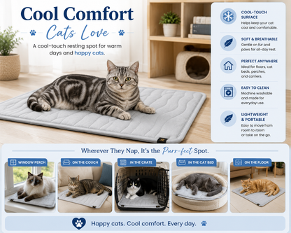 ChillRest™ Cool-Touch Pet Mat – Medium 23" x 35"