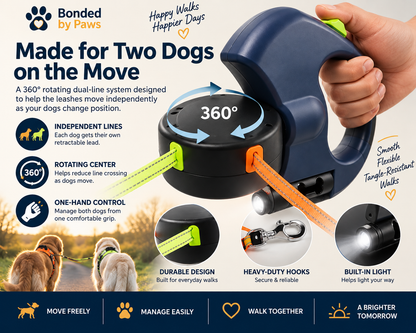Secure Duo Night-Light Leash-Fast Shipping