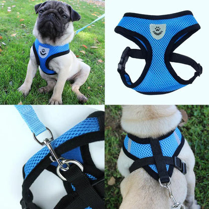 TrailPaw™ Reflective Mesh Harness + Leash (Fast U.S. Shipping)