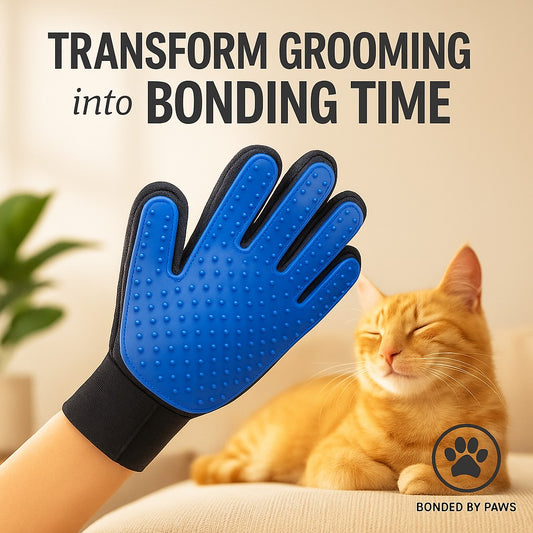 Gentle Pet Grooming Gloves- Fast US Shipping