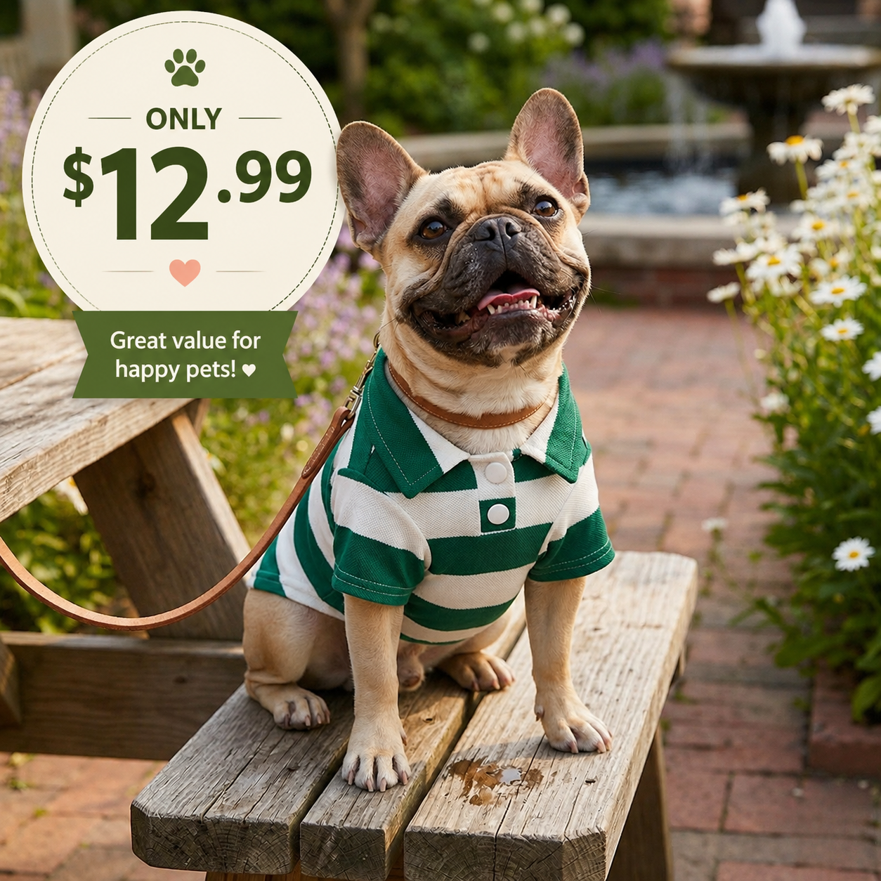 Coastline™ Pet Polo – Classic Shirt for Dogs (XS–S Fits Many Cats)