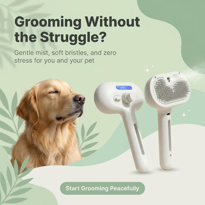 CalmCoat™ 4-in-1 Mist Grooming Brush