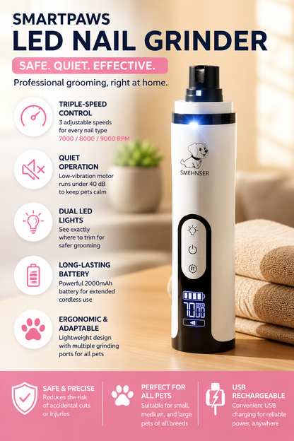 SmartPaws LED Nail Grinder