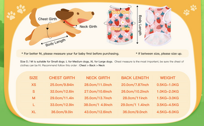 SunnyPaws™ Spring Tee – Small Dog & Cat Shirt