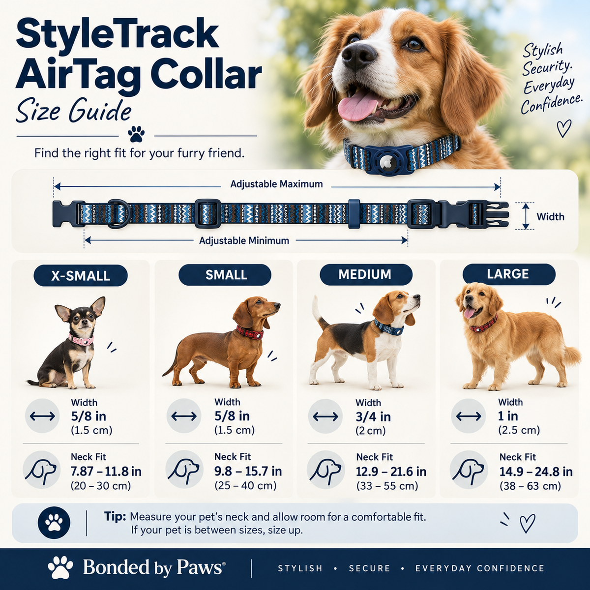 StyleTrack-AirTag Collar