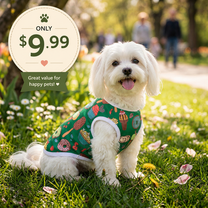 SunnyPaws™ Spring Tee – Small Dog & Cat Shirt