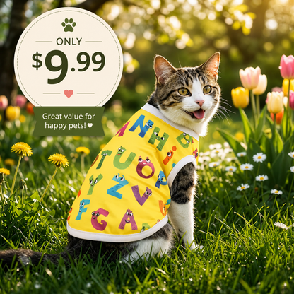 SunnyPaws™ Spring Tee – Small Dog & Cat Shirt